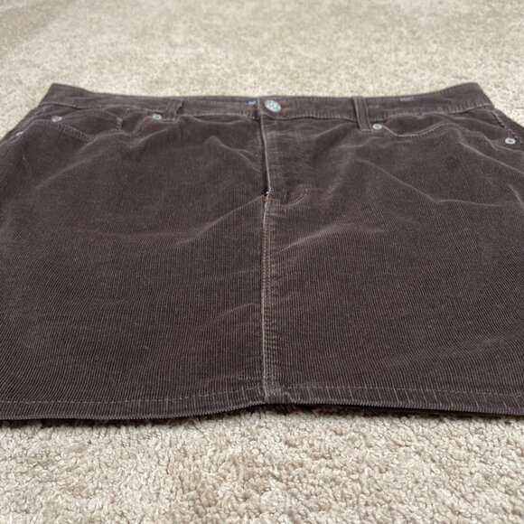 Gap Skirt Womens 18/34 Brown Corduroy 5 Pocket Mini Academia Country Preppy Fall - Picture 2 of 6
